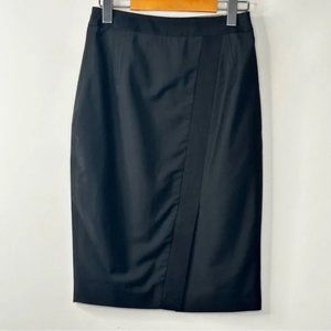 COPY - Ted Baker Pencil Skirt Side Zip in TB Size 1 Workwear Black